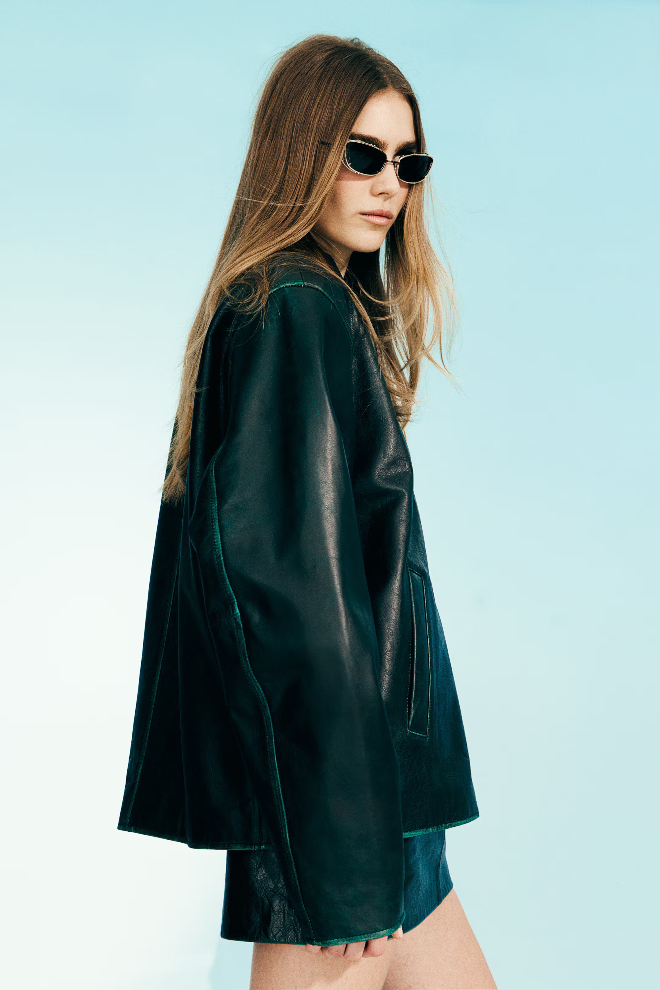 Hand-paint-look leather jacket | H&M (UK, MY, IN, SG, PH, TW, HK)