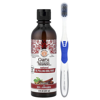 GuruNanda, Natural Oil Pulling Oral Rinse, Ceylon Cinnamon, 8 fl oz (237 ml) | iHerb