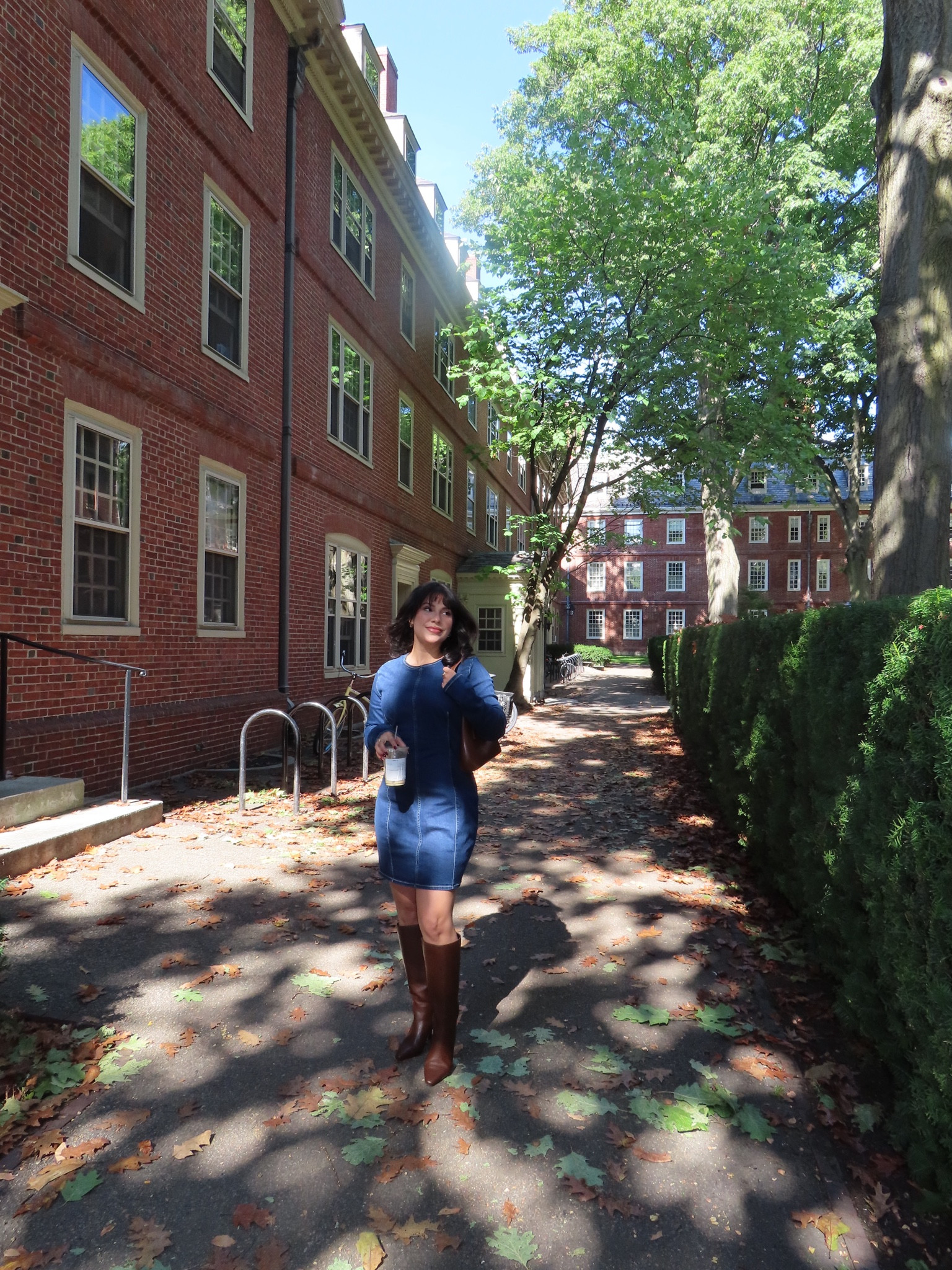 Fall outfit 🍁🤎

Denim Dress: Zara

#LTKStyleTip #LTKBeauty #LTKU