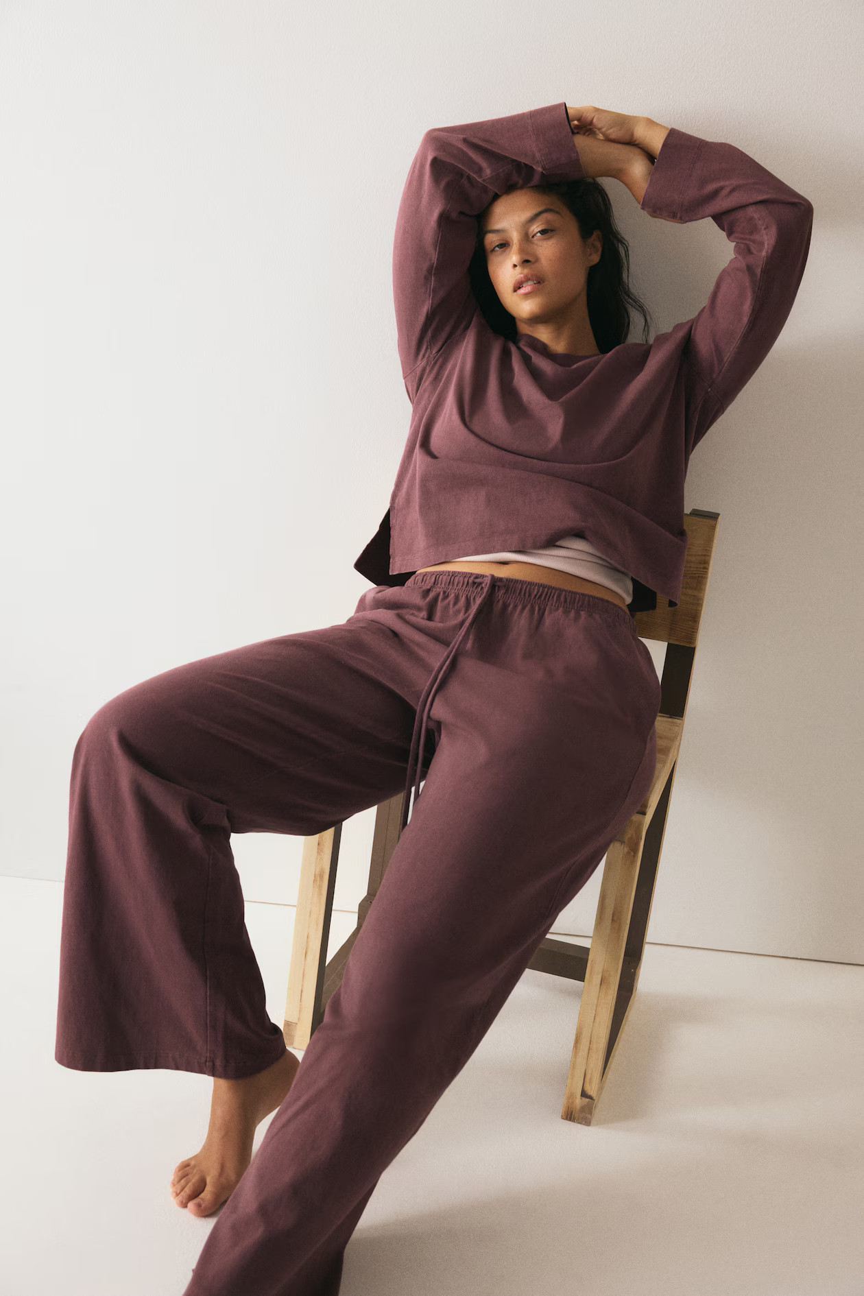 Washed-Look Cotton Pants | H&M (US + CA)