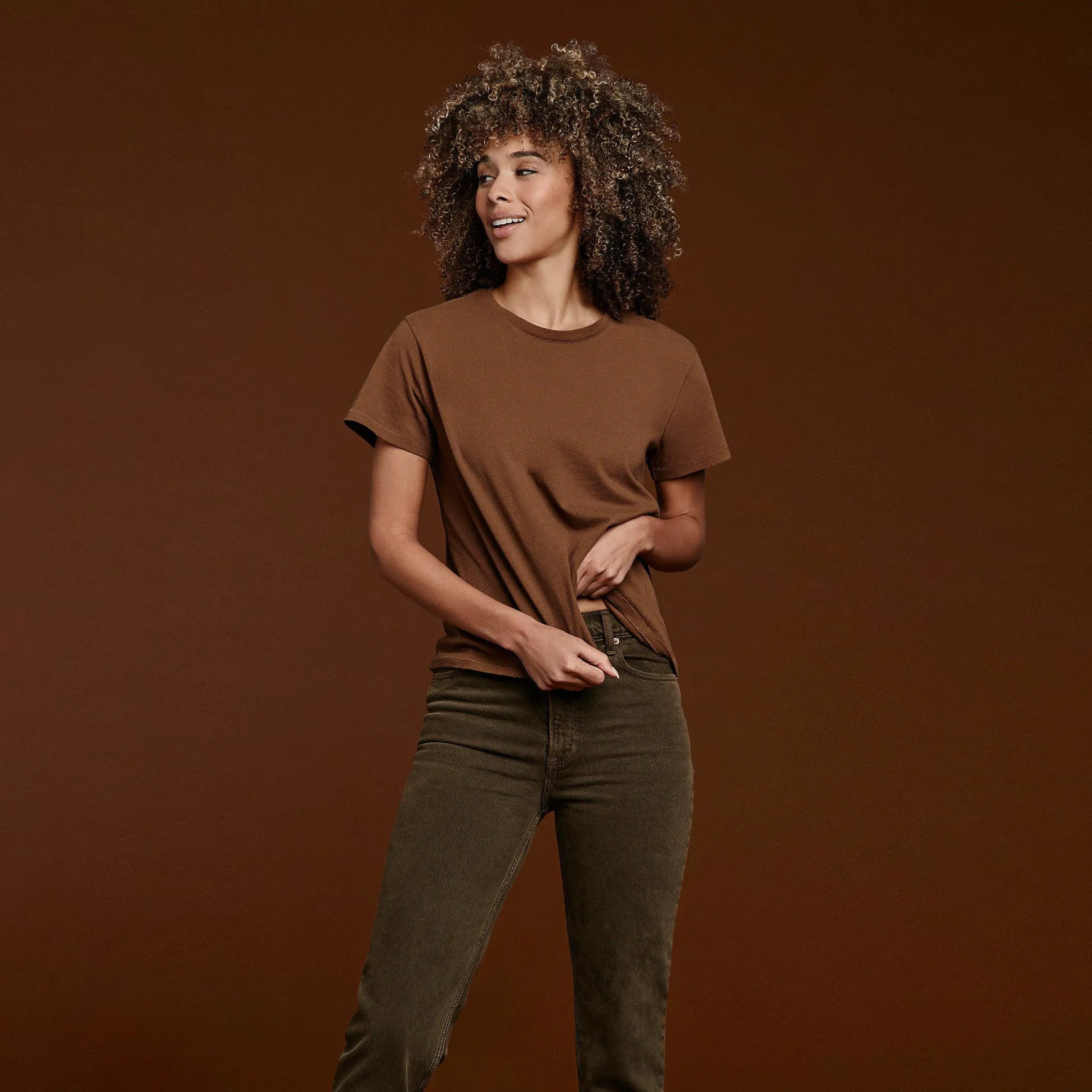Women's Everyday T-Shirt | Chocolate - nuuds | nuuds