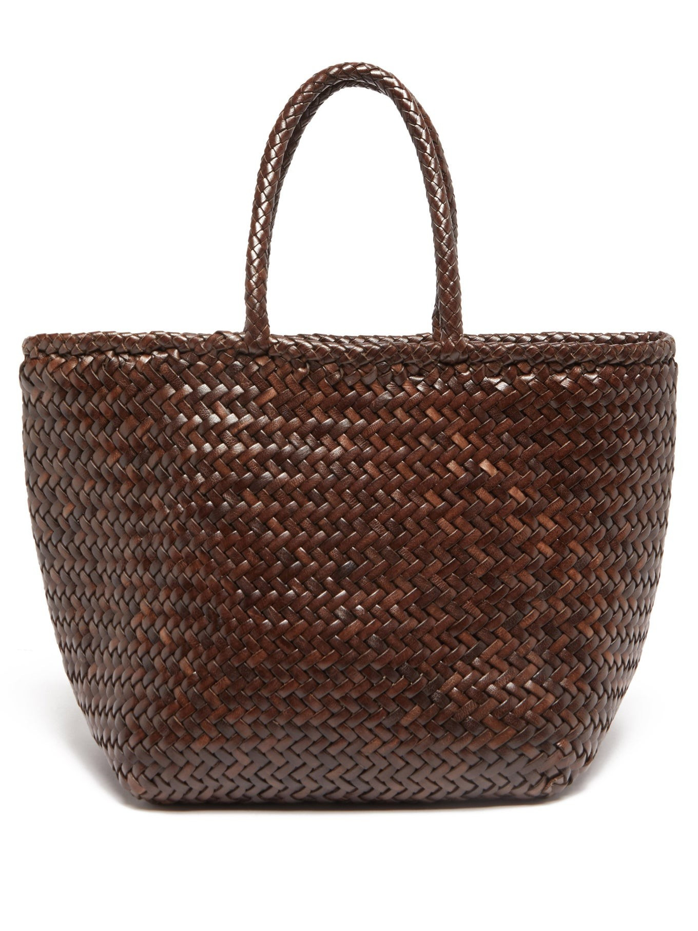 Grace Double Jump small woven-leather basket bag | Dragon Diffusion | Matches (US)