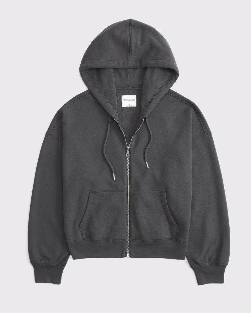 Women's Sunday Hooded Full-Zip | Women's Tops | Abercrombie.com | Abercrombie & Fitch (US)