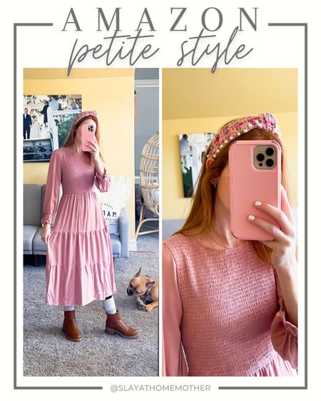 Long sleeve modest dress from Amazon! Lightweight, flowy, perfect for spring or layering! Love the ruffle sleeves and smocked bust. Wearing size XS, fits tts and is super comfortable.

Petite dresses, petite dress, petite hourglass, modest outfits, spring cardigan, spring cardigan, Easter dress, Easter outfit, church dresss

#LTKsalealert #LTKSpringSale #LTKfindsunder50