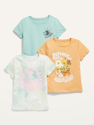 Short-Sleeve Graphic T-Shirt 3-Pack for Girls | Old Navy (US)