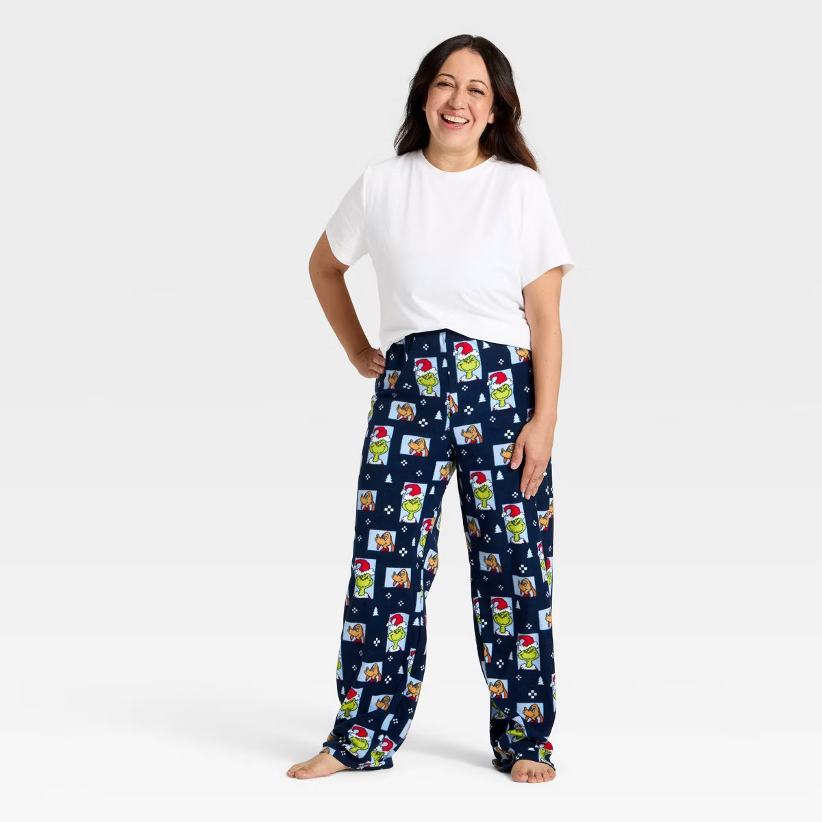 Women's The Grinch Print Fleece Holiday Matching Family Pajama Pants | Target