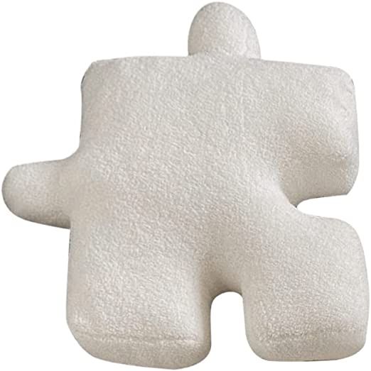 Cute Puzzle Piece Throw Pillow Irregular Puzzle Butt Cushion Floor Pillow Cute Seat Cushion Room ... | Amazon (US)