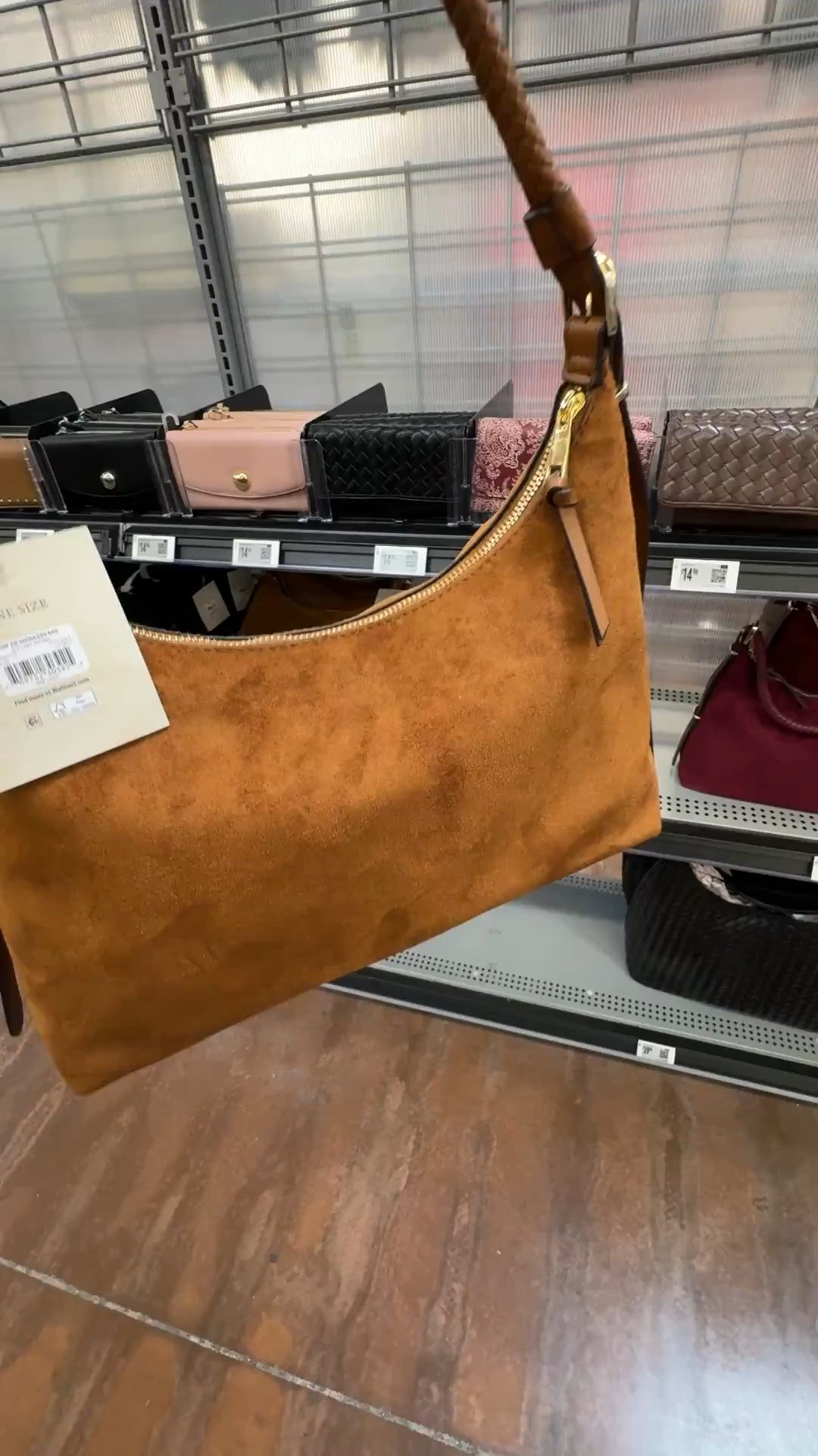 Faux suede bag!