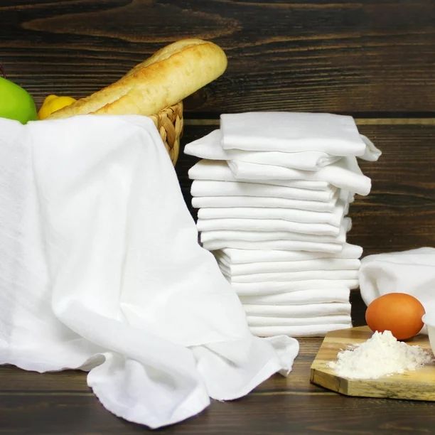 Mainstays 20 Pack, Flour Sack Kitchen Towel Set, White - Walmart.com | Walmart (US)