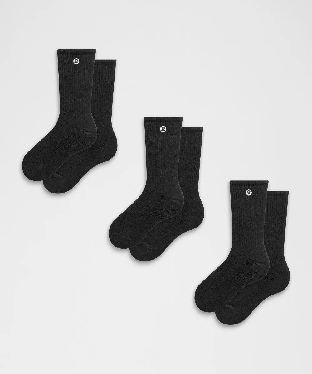 Unisex Daily Essential Crew Socks   3 Pack | lululemon (AU)