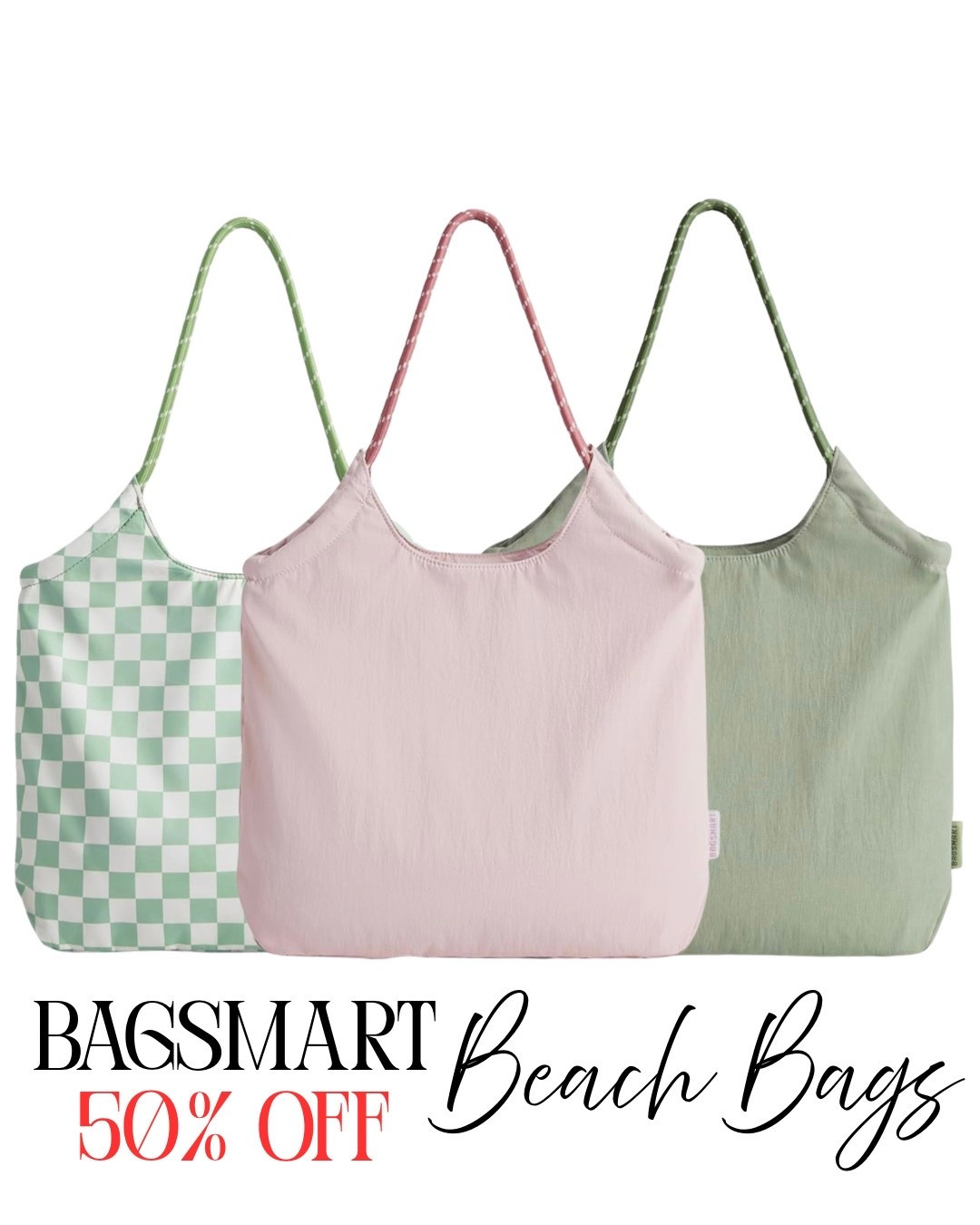 Okay wait… these are giving “cute beach town boutique” energy and I’m obsessed 😭☀️

The rope handles make them look SO much more expensive than they are. Perfect for beach days, pool trips, travel, or throwing literally everything in during summer.

And this is the INTRO price 👀
50% off brand new styles before everyone starts carrying them.

The checker print one especially has me influenced 🤍🌊

#LTKSaleAlert