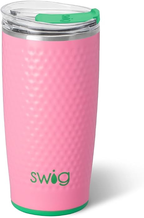 Swig Life 22oz Insulated Tumbler with Lid, Azalea Golf Ball | Amazon (US)