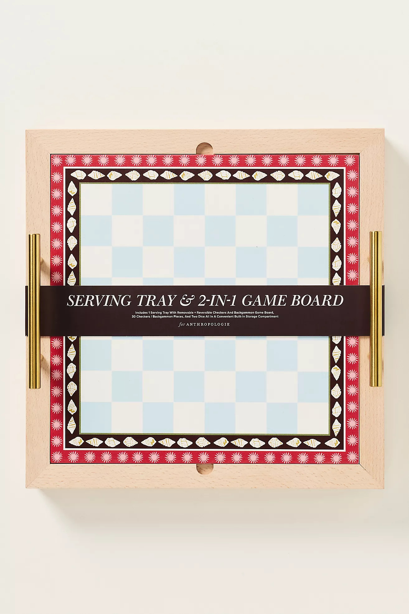 Anthropologie 2-in-1 Wooden Checkers and Backgammon Game | Anthropologie (US)