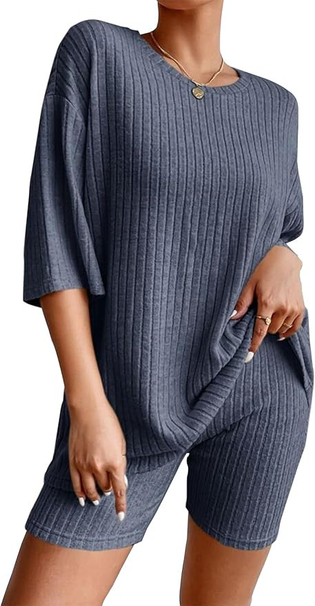 Two Piece Summer Sets Casual Cute Matching for Women Maternity Plus Size Outfits | Amazon (US)