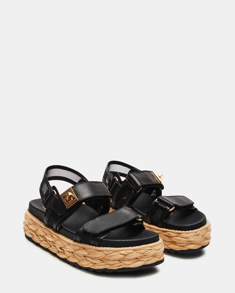 BIGMONA MESH BLACK LEATHER | Steve Madden (US)