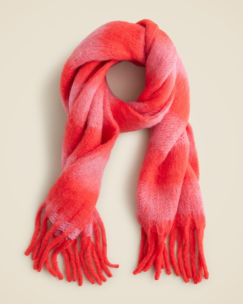 Brushed woven scarf in stripe | J. Crew US