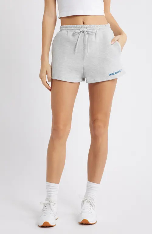 Princess Polly Cotton Blend Drawstring Sweat Shorts in Grey at Nordstrom, Size 6 | Nordstrom