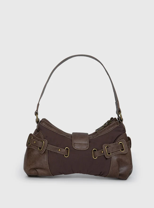 Doyers Street Shoulder Bag Brown | Princess Polly US