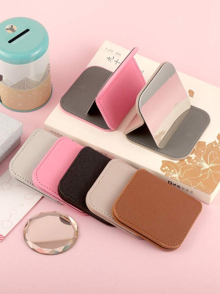 1 PC DIY Stainless Steel Table Makeup Mirror Perfect Gift For Wedding Party Birthday Valentine's ... | SHEIN