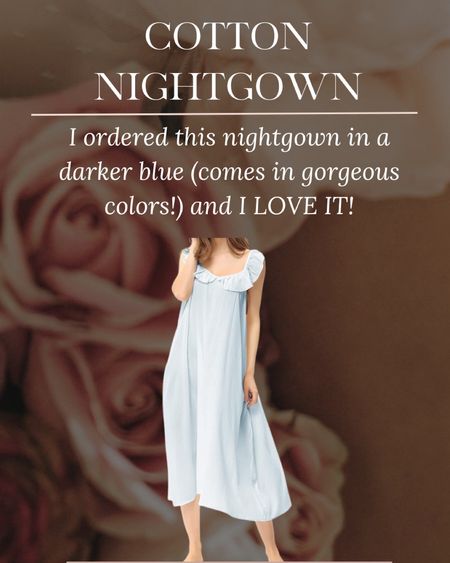 Comes in such beautiful colors! #nightgown #ltksleepwear #pajamas 

#LTKfindsunder50