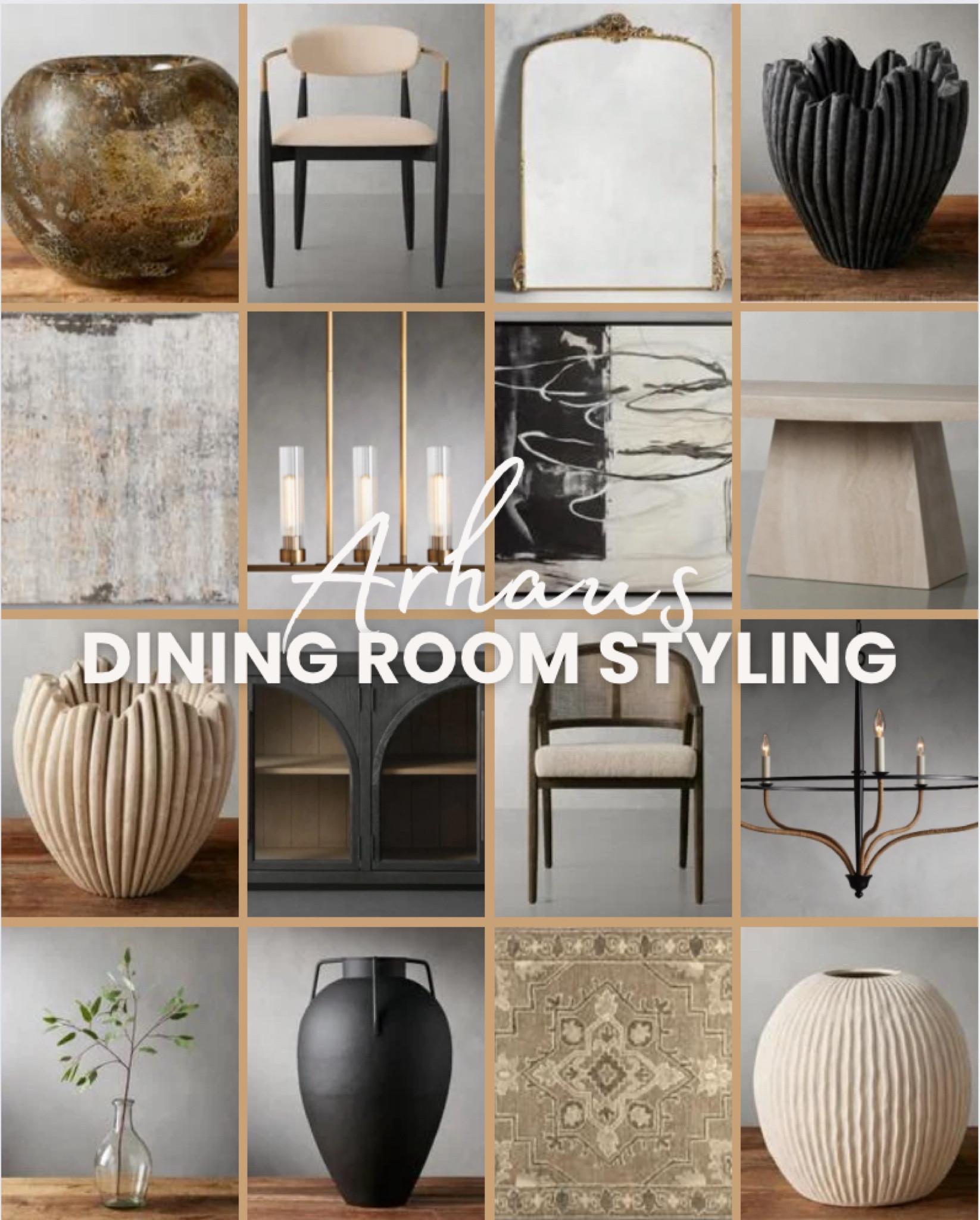 Welcome to my Arhaus faves for styling the perfect dining room! Obsessed with how this design inspo mixes warm tones in a way that’s both classic and modern. 🤎🖤

#ltkcanada

#LTKStyleTip #LTKHome #LTKSeasonal