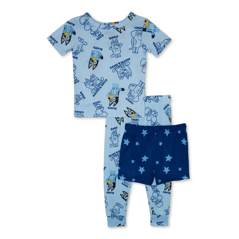 Character Toddler Boy Top, Pants and Shorts Pajama Set, 3-Piece, Sizes 12M-5T | Walmart (US)