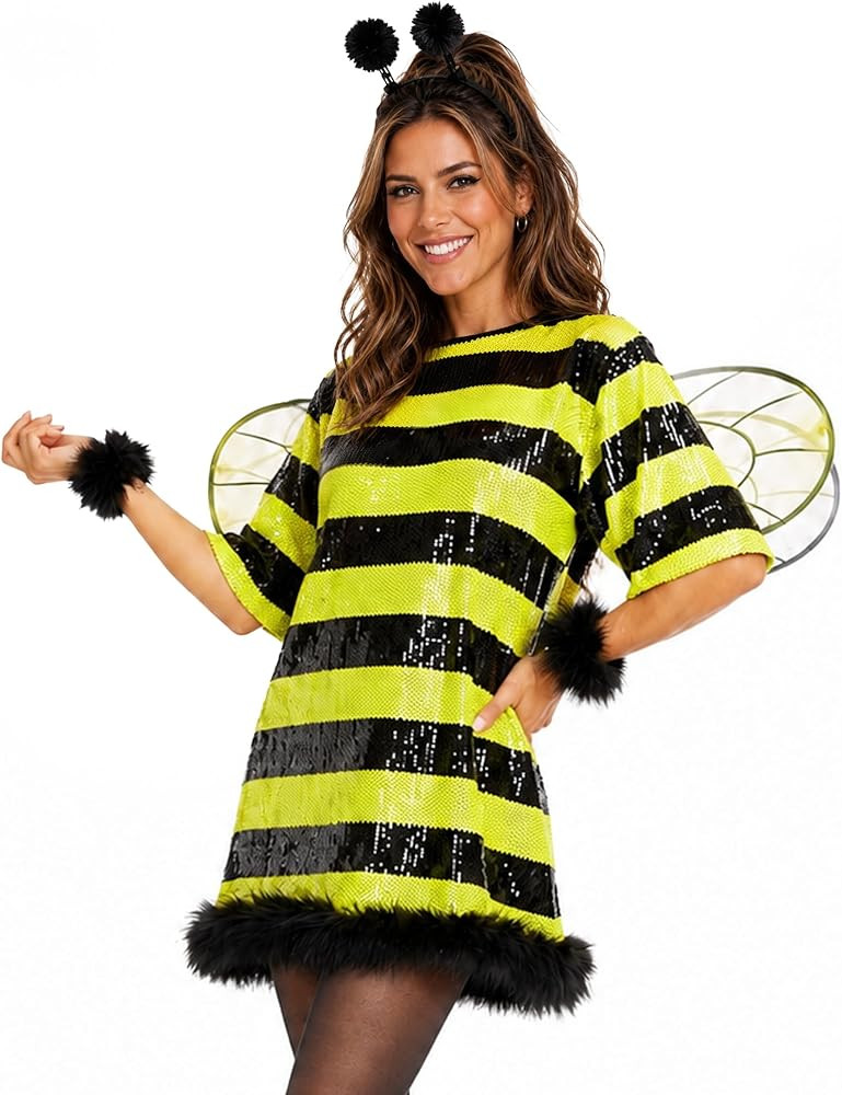 Tipsy Elves Women's Sequin Halloween Costume - Party Dress | Amazon (US)
