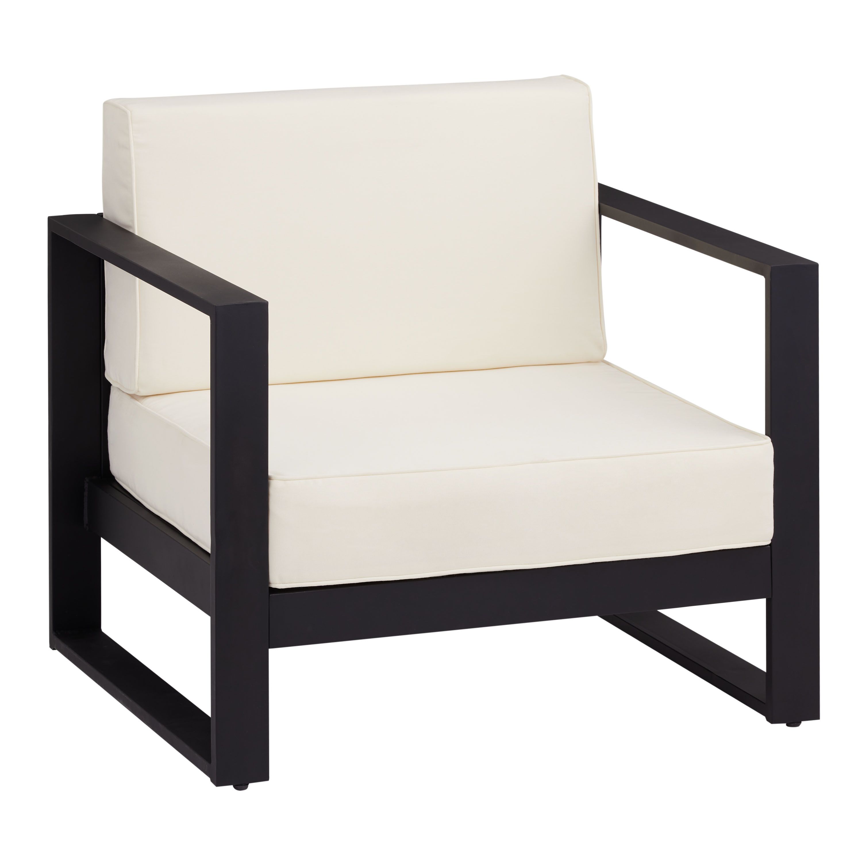 Segovia Black Metal Outdoor Chair | World Market