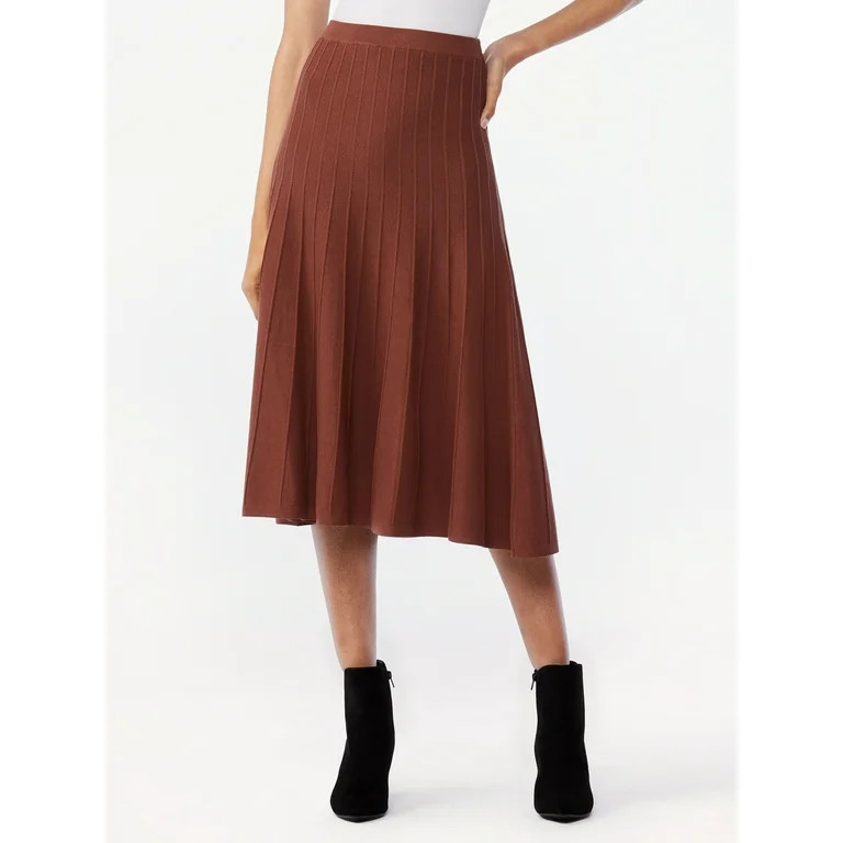 Scoop Women's Knit Midi Skirt | Walmart (US)