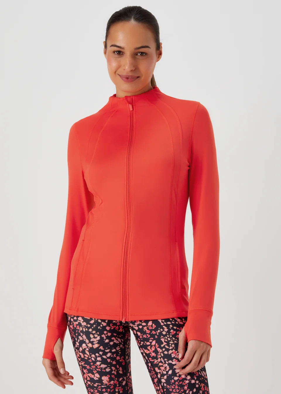 Souluxe Orange Seam Detail Zip Through Jacket - Small | Matalan (UK)