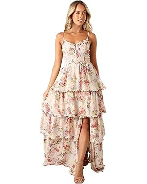 Petal & Pup Womens Mito Tiered Maxi Dress | Amazon (US)