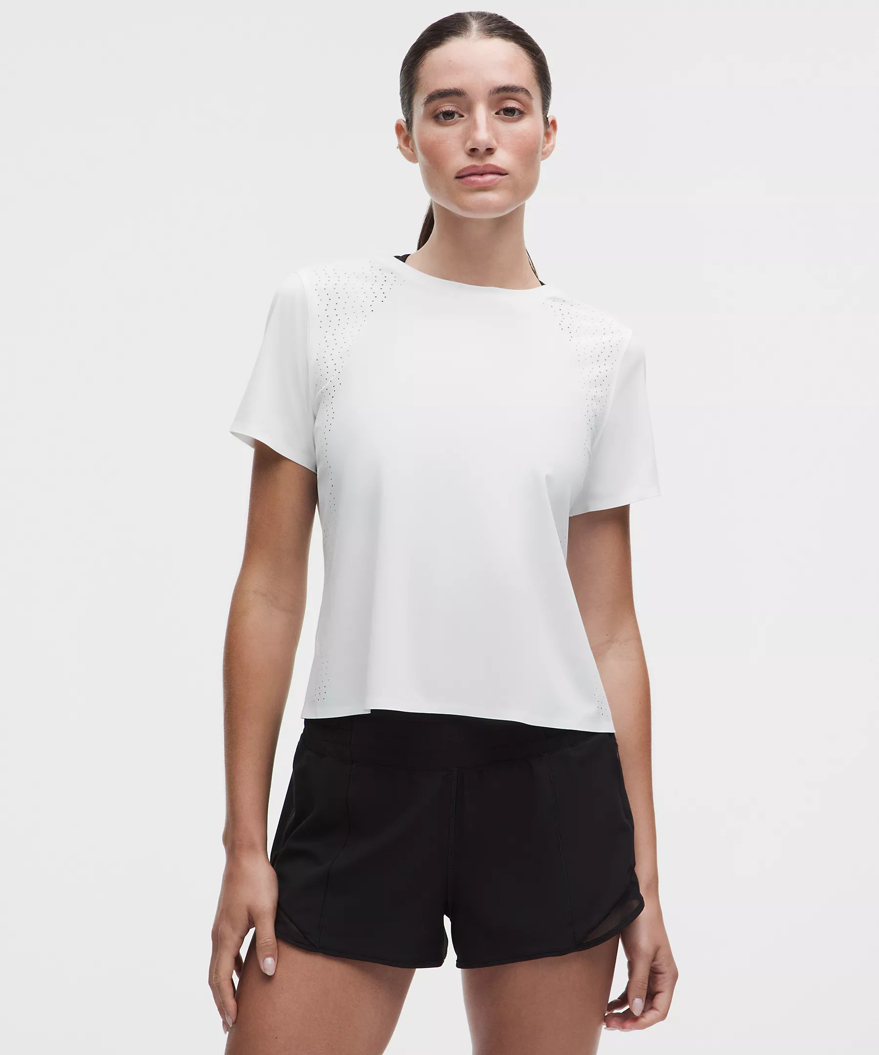Sleek Perforated Running Short-Sleeve Shirt | Lululemon (US)