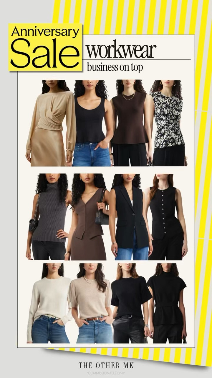 nordstrom, nsale, workwear, fall office outfit, midsize work tops, blouses, work tops, fall tops, fall sweaters, office outfit, vests

#LTKOver40 #LTKSaleAlert #LTKWorkwear