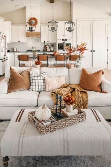 Modern farmhouse fall decor. Fall living room. Fall kitchen. Modern Farmhouse living room. Modern farmhouse kitchen. #fallhome #fallkitchen #neutralfalldecor #farmhousefalldecor #falldecor

#LTKstyletip #LTKhome #LTKSeasonal