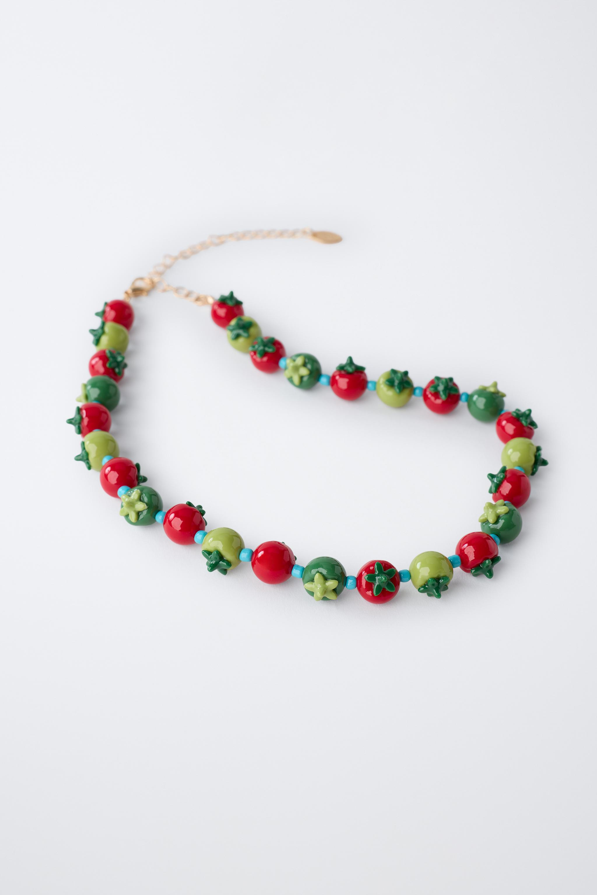 TOMATO BEAD NECKLACE | Zara US