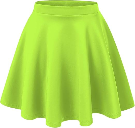 Made By Johnny Women's Basic Versatile Stretchy Flared Casual Mini Skater Skirt XS-3XL Plus Size | Amazon (US)
