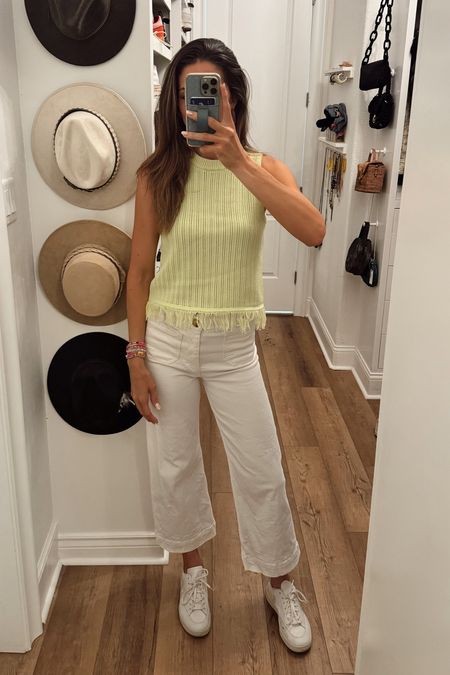 Cutest fringe top! I’m wearing a size medium. The exact pants I’m wearing are Pilcro but I can’t find them so I linked the slim version!


#LTKSeasonal #LTKworkwear #LTKstyletip