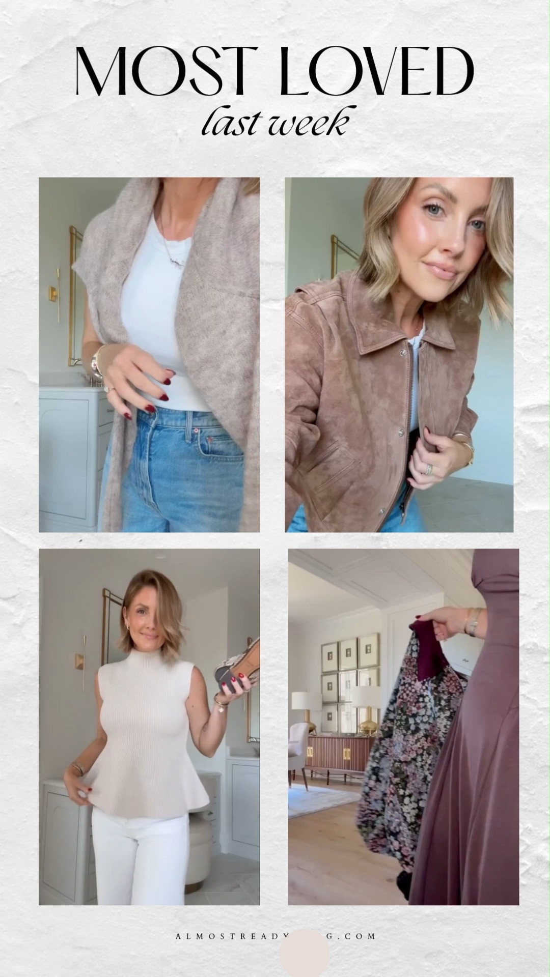 Last week’s most-loved fashion finds featuring easy layers, fall textures and versatile everyday pieces.

most loved last week, weekly best sellers, fall fashion favorites, fall outfit inspiration, suede jacket outfit, cardigan outfit, fall layering, women’s fall style, fall wardrobe favorites, most loved fashion

#LTKootd #LTKOver40