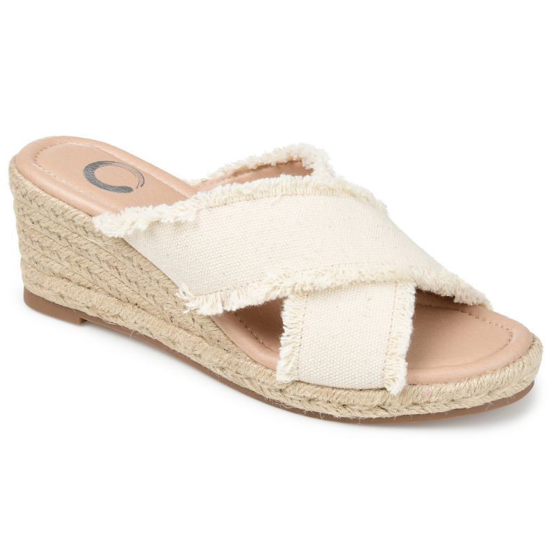 Journee Collection Womens Shanni Tru Comfort Foam Wedge Heel Espadrille Sandals | Target
