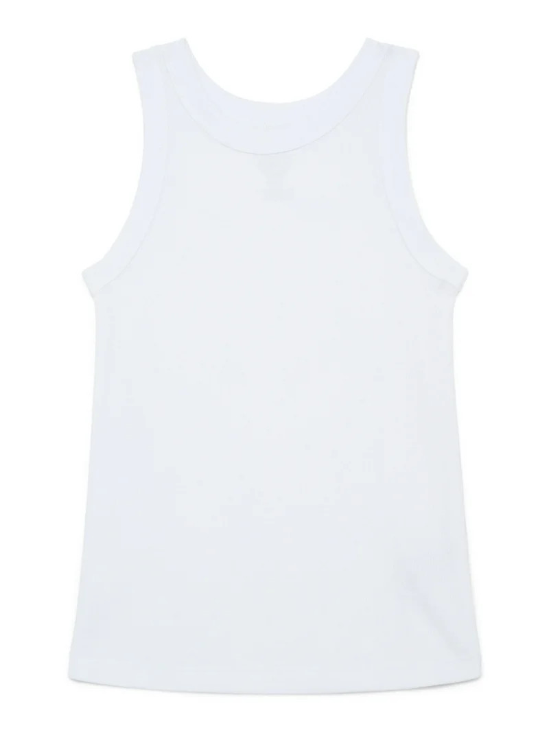 Wonder Nation Girls Kid Tough Ribbed Tank Top, Sizes 4-18 & Plus | Walmart (US)