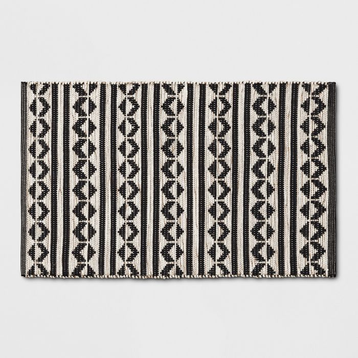 2&#39;6&#34;X4&#39; Geometric Woven Accent Rugs Black - Project 62&#8482; | Target