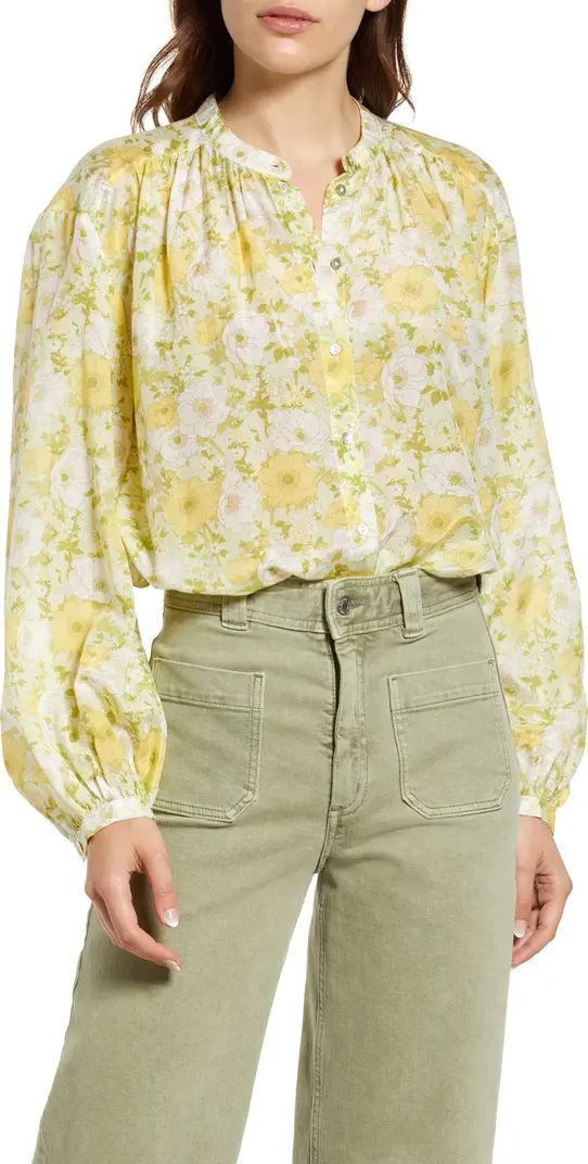 Floral Print Long Sleeve Blouse& OTHER STORIES | Nordstrom