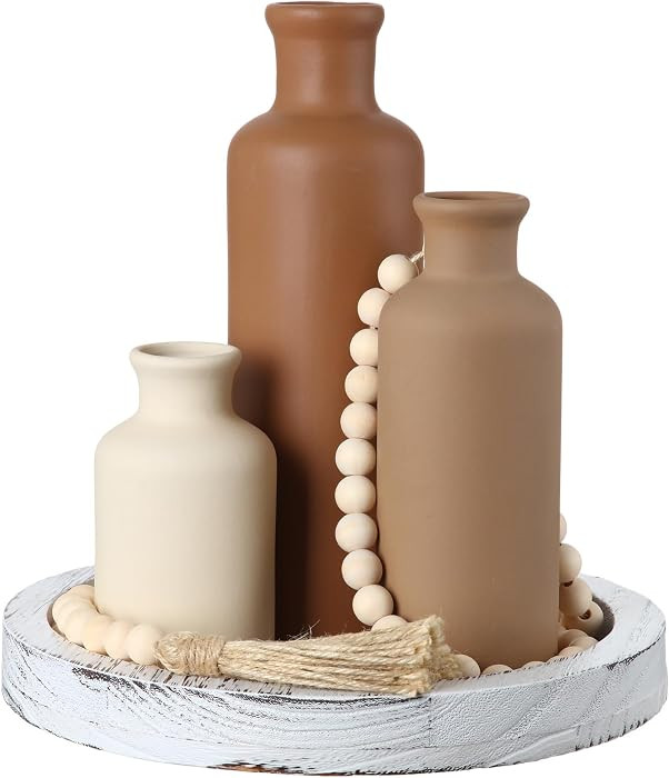 5 Pcs Coffee Table Decor Set, Brown | Amazon (US)