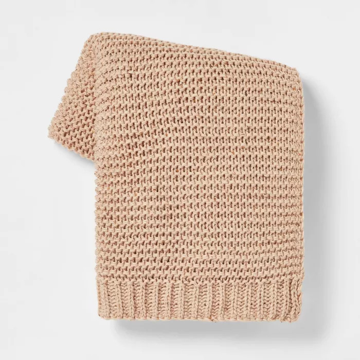 Nep Yarn Knit Throw Blanket - Threshold™ | Target