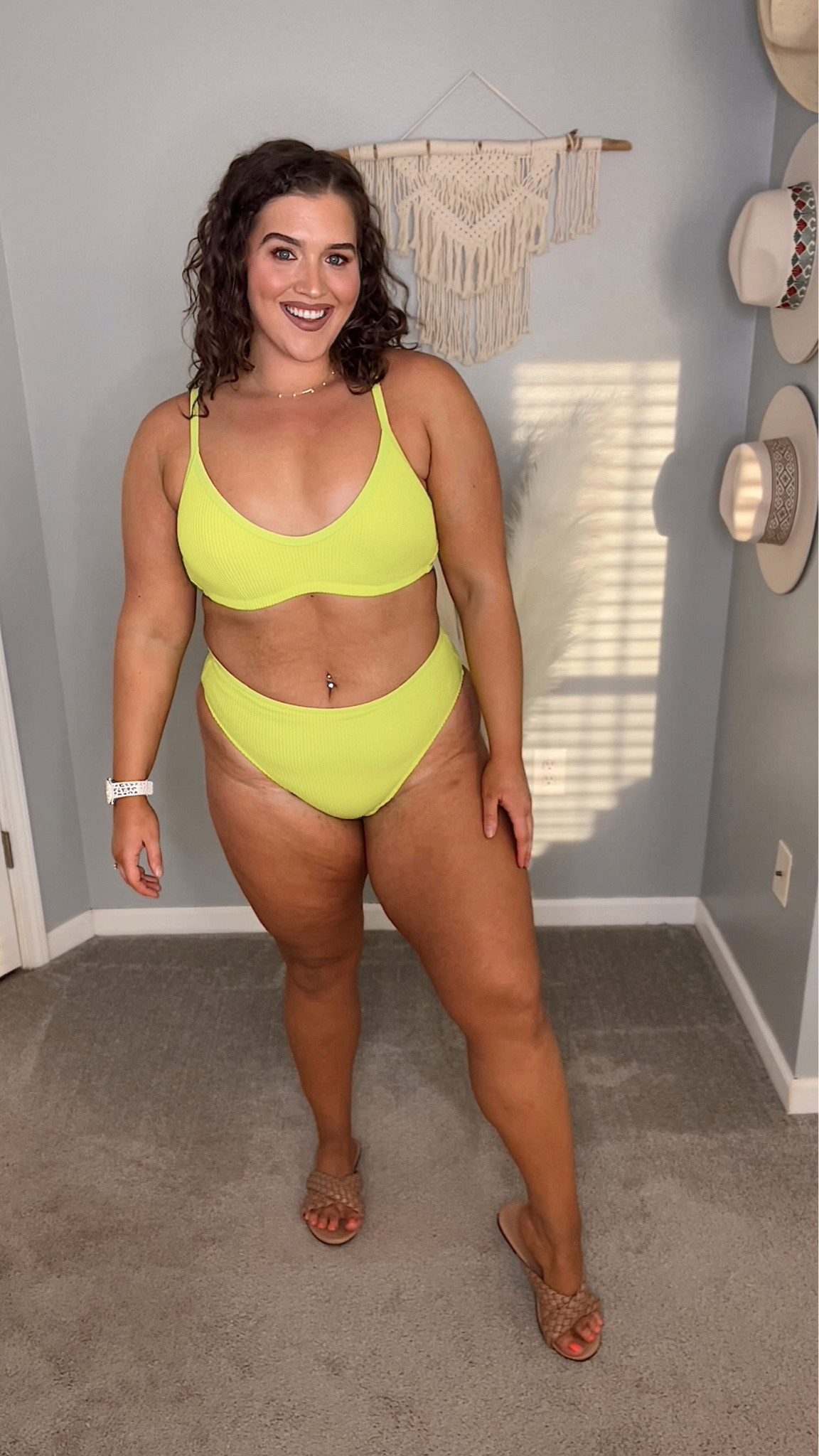 Colorful swimsuits 🌈 Aerie swim sale $20 bikini tops and bottoms! 
Wearing an XL in both 🌊👙
#midsizeoutfits #swimsuits #bikini #swimwear #springbreak #springstyle #resortwear #vacationoutfits #coverup #summerstyle #summerfashion #sandals #selftanner 

#LTKcurves #LTKswim #LTKsalealert