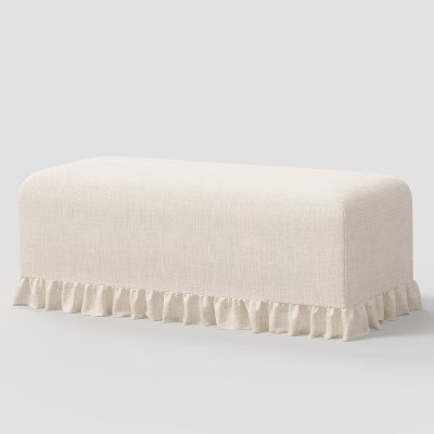 Ruffle Slipcover Dining Bench - Threshold™ designed with Studio McGee | Target