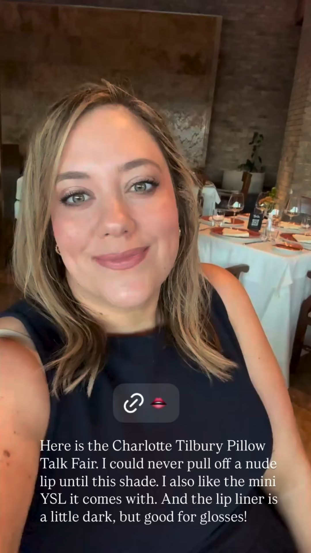 Here is the Charlotte Tilbury Pillow Talk Fair. I could never pull off a nude lip until this shade. I also like the mini YSL it comes with. And the lip liner is a little dark, but good for glosses!