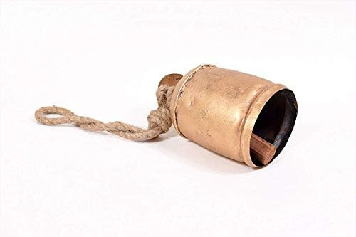 Wrought Iron Bell Wind Chimes Wall Hanging with Brass Finish | Amazon (US)