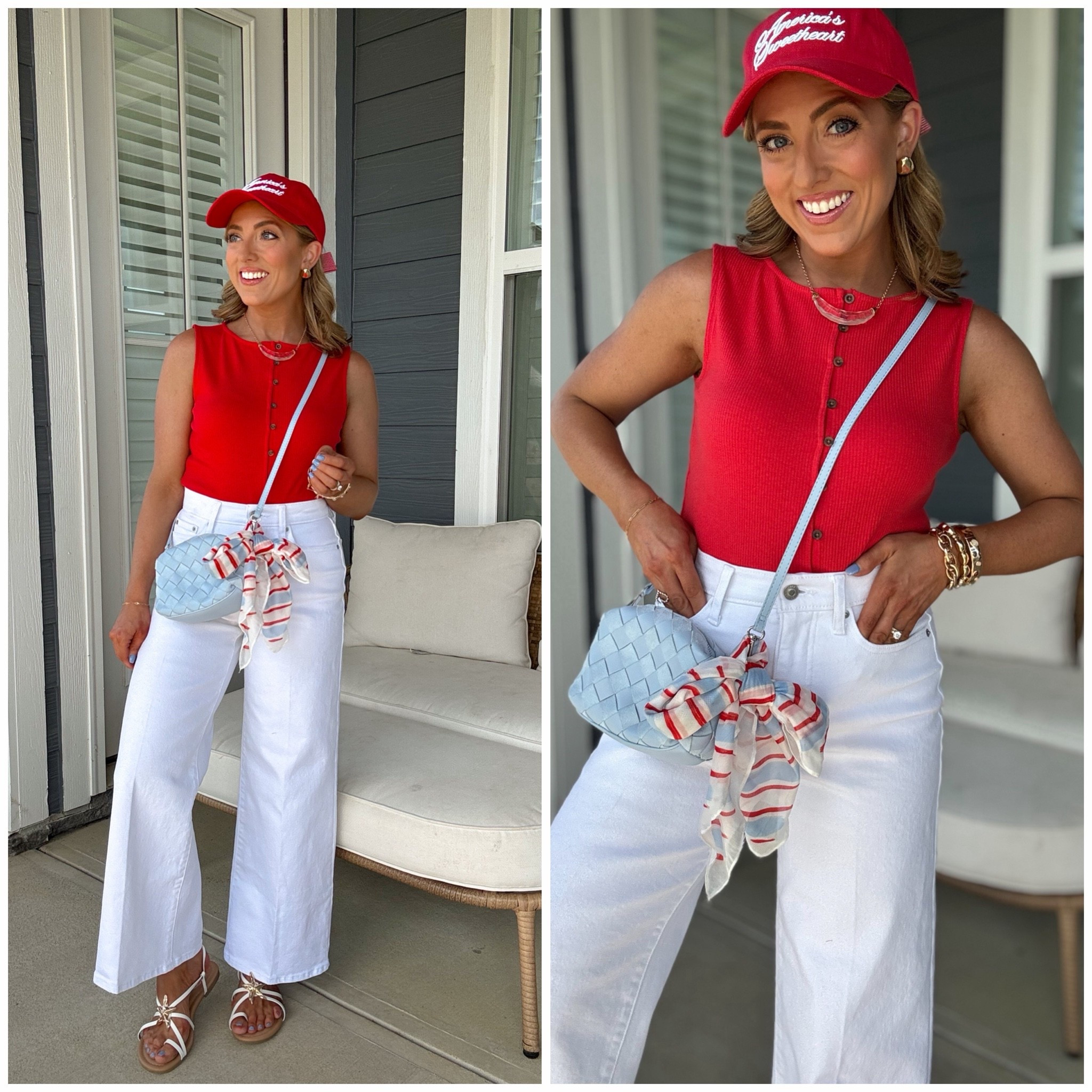 Walmart White Jeans Restock ❤️🤍💙

One of my favorite Walmart basics is finally back in stock—these white jeans are SO good! 🙌 They’re comfortable, flattering, not see-through, and the perfect pair to style all summer long. I paired them with a classic red tank for an easy Americana-inspired look, but they truly go with everything in your closet. If you’ve been searching for the perfect affordable white denim, these are it!

✨ Walmart white jeans
✨ Comfortable wide-leg fit
✨ Not see-through
✨ Easy summer staple
✨ Perfect for Memorial Day, Fourth of July, and everyday outfits

#WalmartFashion #WalmartStyle #WalmartFinds #WhiteJeans #WideLegJeans #SummerStyle #AmericanaStyle #RedWhiteAndBlueStyle #AffordableFashion #CasualStyle #FashionOver30 #OOTD #WalmartOutfit #SummerOutfitIdeas #RestockAlert

#LTKootd #LTKPetite