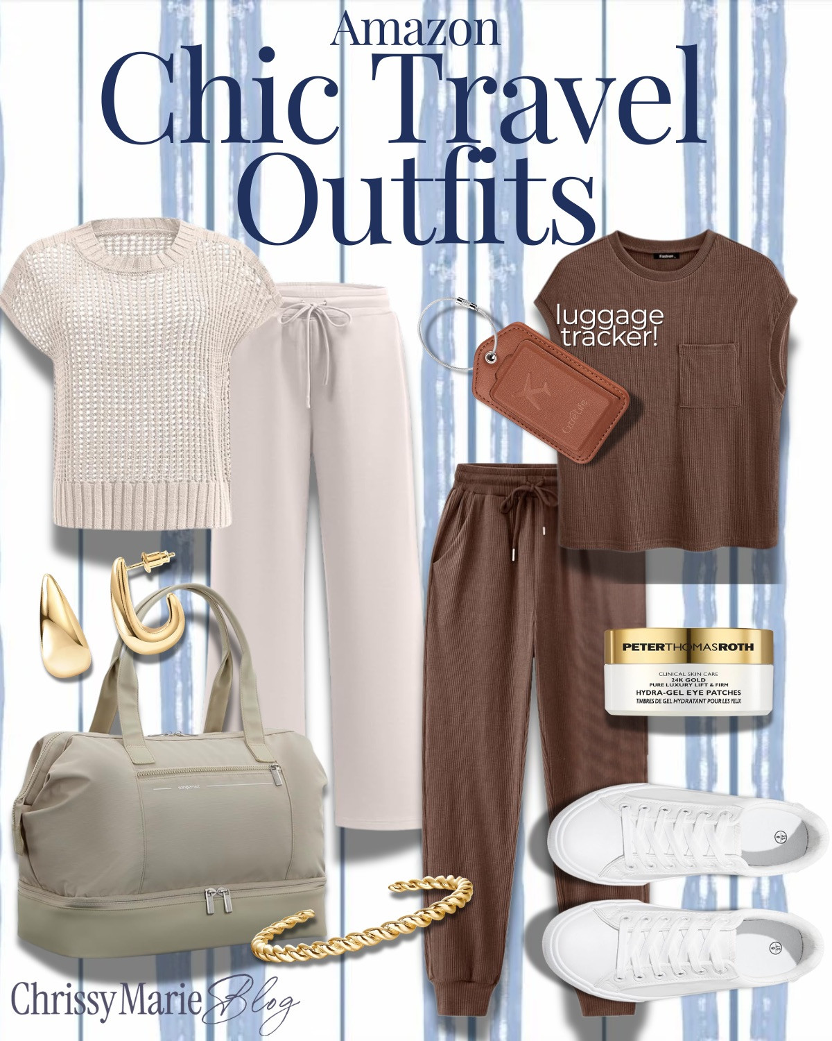 Chic, comfy travel outfits that make airport days easier ✈️🤍
Soft sets, easy sneakers, and a roomy weekender bag — everything needed for looking put together while staying comfortable on the go. All Amazon finds perfect for your next trip.

#traveloutfitideas #airportstyle #travelstyle #amazonfashionfinds #chictravelstyle #comfystyle #travelessentials #airportoutfit 

 #LTKSeasonal #LTKBeauty #LTKTravel